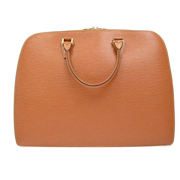 LOUIS VUITTON LV Sorbonne Hand Bag Epi Leather Brown GHW France - Picture 1 of 16